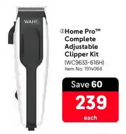 Makro Wahl Home Pro Complete Adjustable Clipper Kit offer