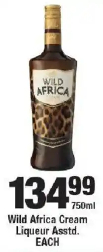 OK Liquor Wild Africa Cream Liqueur offer
