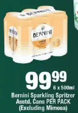 OK Liquor Bernini Sparkling Spritzer Cans offer