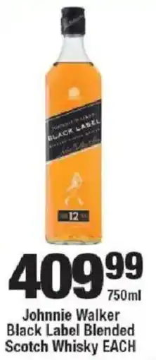 OK Liquor Johnnie Walker Black Label Blended Scotch Whisky offer