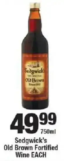 OK Liquor Sedgwick's Old Brown Fortified Wine offer