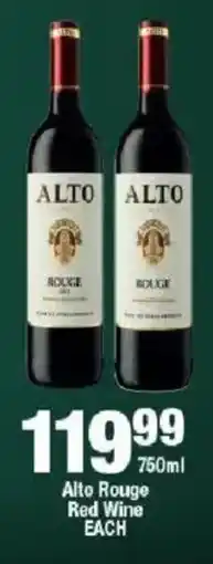 OK Liquor Alto Rouge Red Wine offer