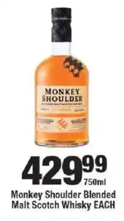 OK Liquor Monkey Shoulder Blended Malt Scotch Whisky offer