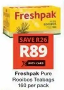 Checkers Hyper Freshpak Pure Rooibos Teabags offer