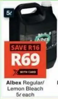 Checkers Hyper Albex Regular/ Lemon Bleach offer