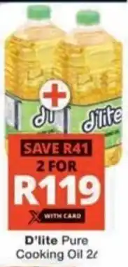 Checkers Hyper D'lite Pure Cooking Oil offer