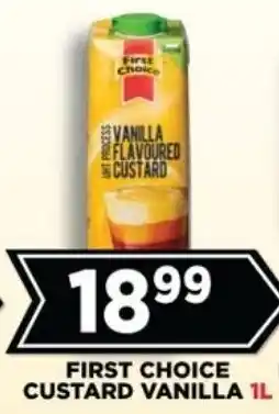Goal Supermarket First choice custard vanilla offer