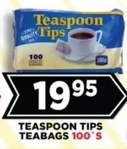 Goal Supermarket Teaspoon tips teabags offer