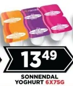 Goal Supermarket Sonnendal yoghurt offer