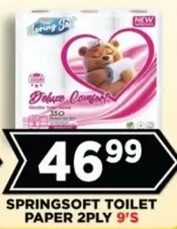 Goal Supermarket Springsoft toilet paper 2ply offer
