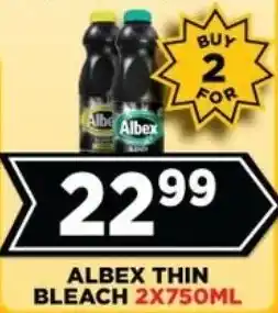 Goal Supermarket Albex thin bleach offer
