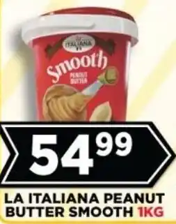 Goal Supermarket La italiana peanut butter smooth offer