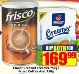 Three Star Cash and Carry Clover Creamel Creamer and Frisco Coffee offer