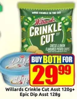 Three Star Cash and Carry Willards Crinkle Cut and Epic Dip offer
