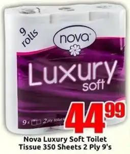 Three Star Cash and Carry Nova Luxury Soft Toilet Tissue 350 Sheets 2 Ply offer