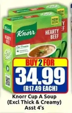 Three Star Cash and Carry Knorr Cup A Soup offer