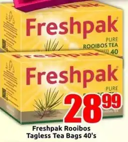 Three Star Cash and Carry Freshpak Rooibos Tagless Tea Bags offer
