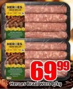 Three Star Cash and Carry Heroes Braai Wors offer