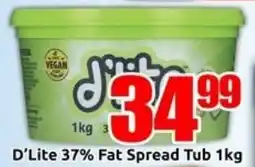 Three Star Cash and Carry D'Lite 37% Fat Spread Tub offer