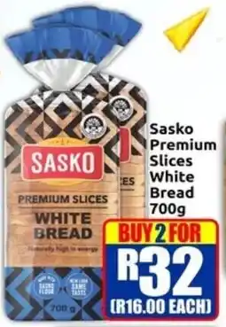 Three Star Cash and Carry Sasko Premium Slices White Bread offer