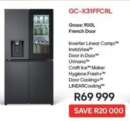 Kloppers LG French Door Fridge Freezer offer
