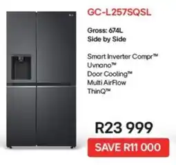 Kloppers LG Side by Side Fridge Freezer offer