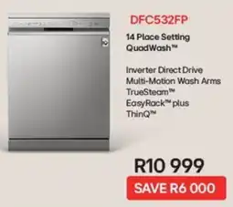 Kloppers LG 14 Place Setting QuadWash offer