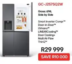 Kloppers LG Side by Side Fridge Freezer offer