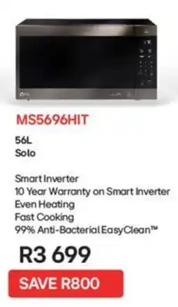Kloppers LG Solo Smart Inverter Microwave Oven offer