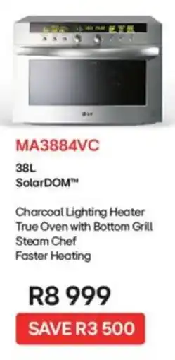 Kloppers LG SolarDOM Charcoal Lighting Heater True Oven with Bottom Grill offer