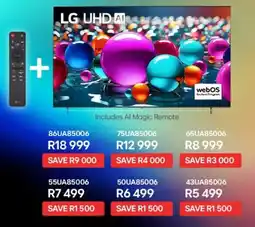 Kloppers LG 43" UHD AI TV offer