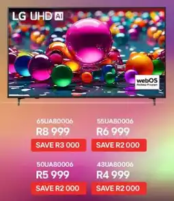 Kloppers LG 65" UHD AI TV offer