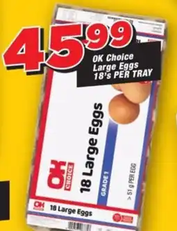 OK Grocer OK Choice Large Eggs offer