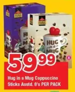OK Grocer Hug in a Mug Cappuccino Sticks offer
