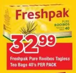 OK Grocer Freshpak Pure Rooibos Tagless Tea Bags offer