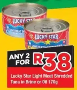 OK Grocer Lucky Star Light Meat Shredded Tuna in Brine or Oil offer