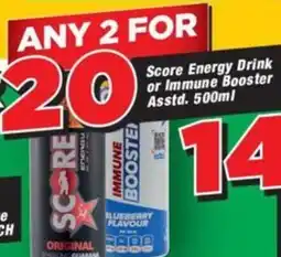 OK Grocer Score Energy Drink or Immune Booster offer