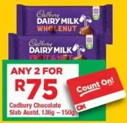 OK Grocer Cadbury Chocolate Slab offer