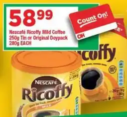 OK Grocer Nescafé Ricoffy Mild Coffee Tin or Original Doypack offer