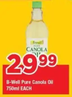 OK Grocer B-Well Pure Canola Oil offer