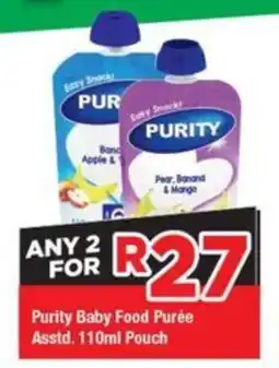 OK Grocer Purity Baby Food Purée Pouch offer