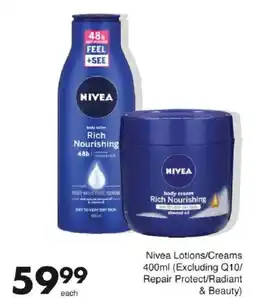 Save Nivea Lotions/ Creams offer