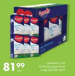 Save Creamline Full Cream/ Lactose Free Long Life Milk offer