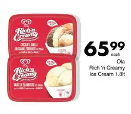 Save Ola Rich 'n Creamy Ice Cream offer