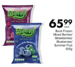 Save Burst Frozen Mixed Berries/ Strawberries/ Blueberries/ Summer Fruit offer