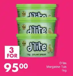 Save D'lite Margarine Tub offer