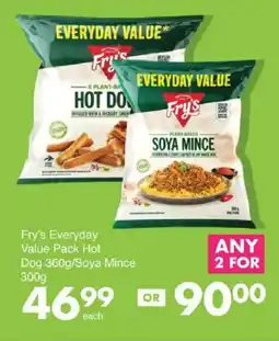Save Fry's Everyday Value Pack Hot Dog/ Soya Mince offer