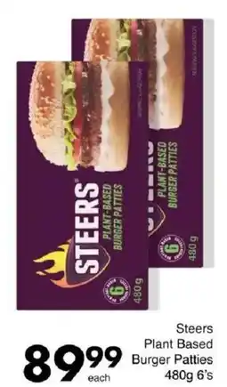 Save Steers Plant Based Burger Patties offer