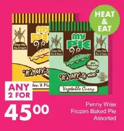 Save Penny Wise Frozen Baked Pie Assorted offer