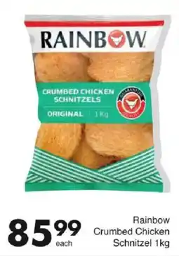 Save Rainbow Crumbed Chicken Schnitzel offer